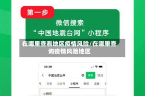 在哪里查看地区疫情风险/在哪里查询疫情风险地区