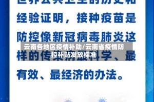 云南各地区疫情补助/云南省疫情防控补贴发放标准