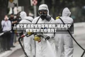 【咸宁重点疫情地区有哪些,湖北咸宁有新型肺炎疫情吗】