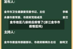 金华地区几级响应疫情了(浙江金华市疫情区吗)