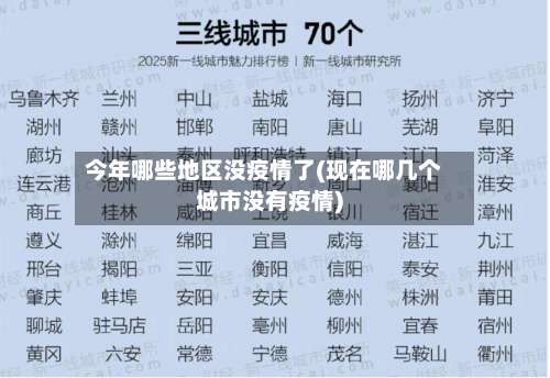 今年哪些地区没疫情了(现在哪几个城市没有疫情)-第1张图片