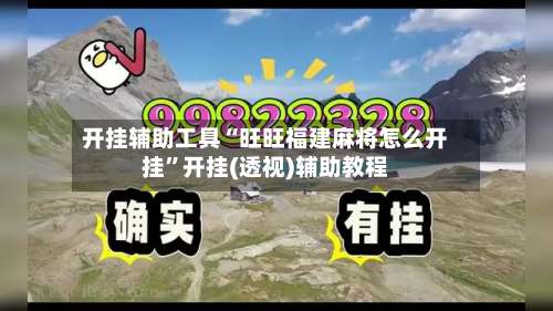 开挂辅助工具“旺旺福建麻将怎么开挂”开挂(透视)辅助教程-第1张图片