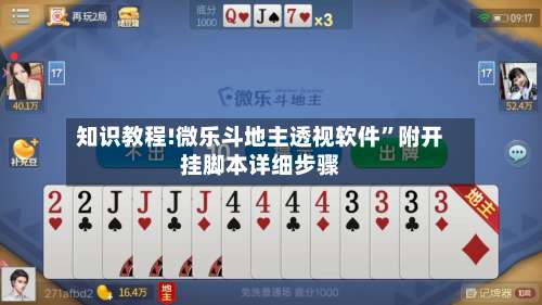 知识教程!微乐斗地主透视软件	”附开挂脚本详细步骤-第1张图片