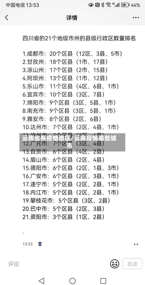 云南省有疫情地区/云南疫情哪些城市-第1张图片