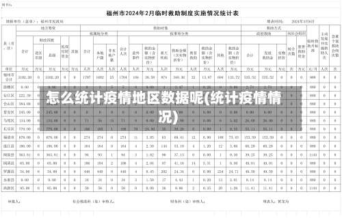 怎么统计疫情地区数据呢(统计疫情情况)-第3张图片