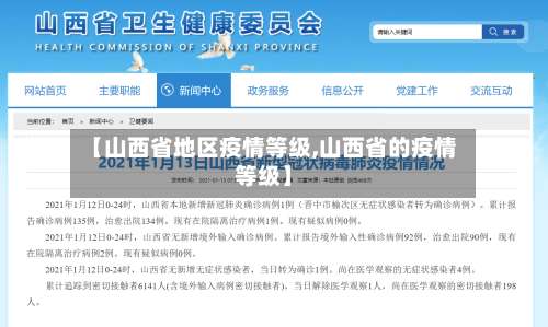 【山西省地区疫情等级,山西省的疫情等级】-第1张图片