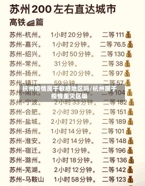 杭州疫情属于敏感地区吗/杭州属于疫情重灾区嘛-第2张图片
