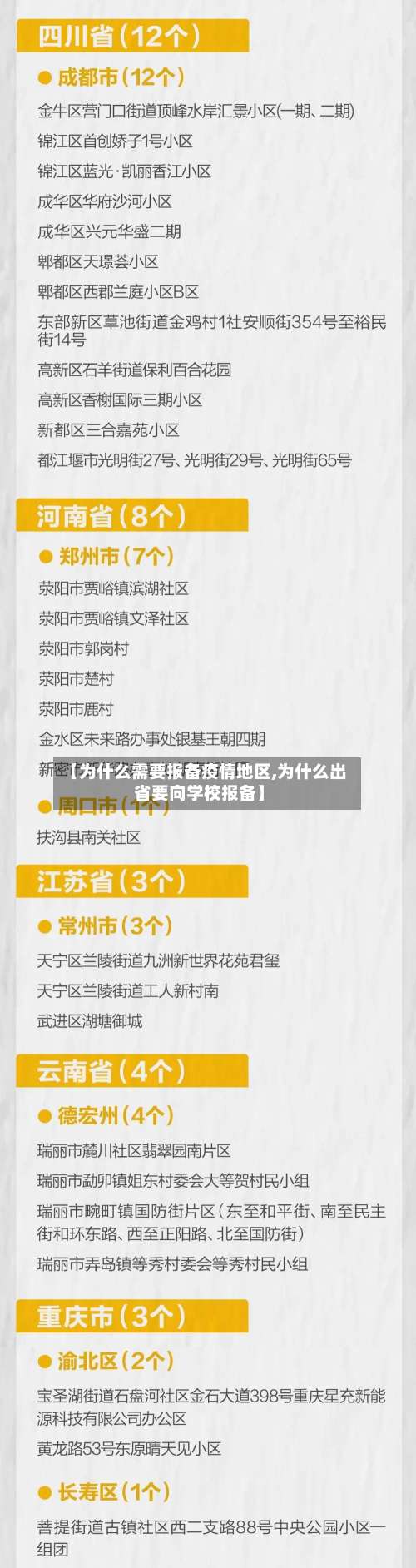 【为什么需要报备疫情地区,为什么出省要向学校报备】-第1张图片