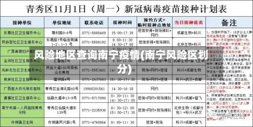 风险地区查询南宁疫情(南宁风险区划分)-第2张图片