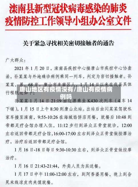 唐山地区有疫情没有/唐山有疫情病例吗-第1张图片