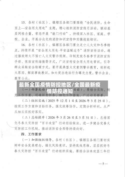 最新全国疫情防控地区/全国最新疫情防控通知-第1张图片