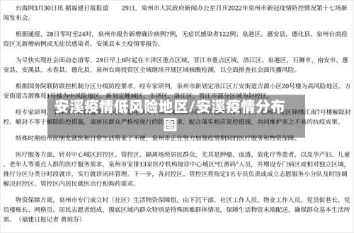 安溪疫情低风险地区/安溪疫情分布图-第3张图片