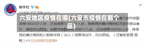 六安地区疫情在哪(六安市疫情在那个区)-第3张图片